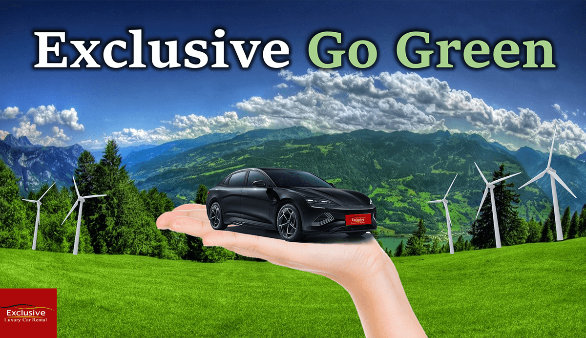 Exclusive Go Green รถเช่าสีเขียว สร้างถนนสีขาว