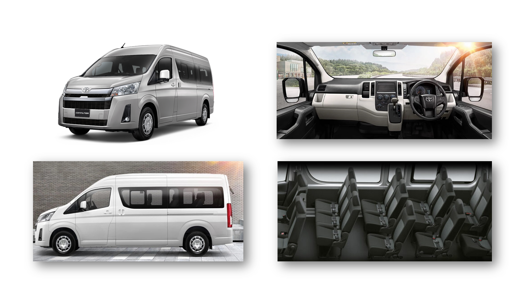 Commuter car rental service with driver